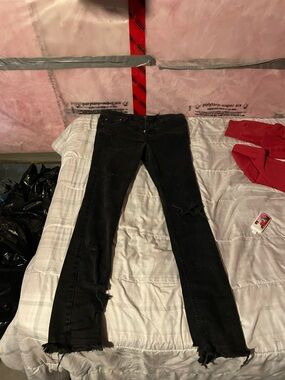 Ksubi Black Denim Jeans with Branded Waist Label